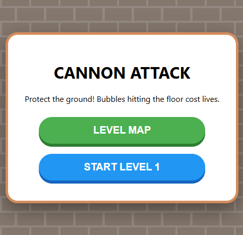 Cannon Attack Browser based Html5 Games